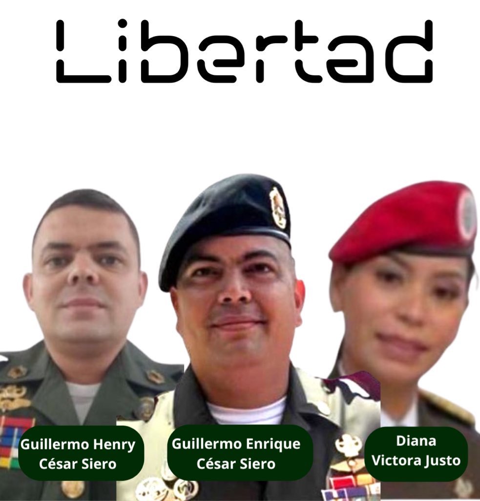 BarbaraCesarS's tweet photo. Desde el 15 de diciembre de 2023 mis 2 hermanos:
-Tcnel. (Ej) Guillermo Enrique César Siero (Rodeo 1) 
-Mayor (Ej) Guillermo Henry César Siero (Rodeo 1)
y mi cuñada:
-Mayor (Ej) Diana Desiree Victora Justo (INOF)
•Fueron detenidos sin Orden Judicial desde el 15 de diciembre de 2023.
•No fueron presentados ante su juez natural al vencimiento de 48 horas.
•Fueron Degradados y Expulsados de las FANB sin haber sido notificados de averiguación en su contra, sin derecho a la defensa y violando su presunción de inocencia. 
•Fueron presentados 40 días después de su detención arbitraria ante un Tribunal de Terrorismo.
•El juez no les ha permitido nombrar Abogados de su confianza.
•No se les permitió comunicarse con su familia. 
•Tuvimos 78 días sin saber de ellos.
•Tuvimos 99 días sin saber de ella. 
•Fueron despojados de 3 apartamentos comprados con sus cajas de ahorro. No fueron regaladas, también 1 vehículo Orinoco. 
•Sus 4 hijos pequeños quedaron sin sus padres, sus bienes, a las 2 niñas no se les permitió sacar ni su ropa ni sus juguetes, no perciben el sueldo de sus padres, están sin seguro médico, sin prestaciones sociales ni liquidación, al cuidado de sus abuelos. 
•Se interpusieron 9 Amparos Constitucionales en total, 1 por c/u y todos fueron negados. 
•Tratamos de interponer en la SPA-TSJ (en donde fui integrante y Vicepresidente) 3 demandas contra la Vía de Hecho por la degradación y expulsión de la FANB de c/u de los 3 y fue negado el acceso a la justicia, no fueron recibidas, teniendo que interponerlas por la Sala Constitucional del TSJ.
•Interpusimos 3 Apelaciones de Amparos Constitucionales ante la Sala Constitucional del TSJ en agosto 2024 y no han sido decididos. 
•Aún con la aprobación de la Ley de Amnistia, el Tribunal sigue sin juramentar sus defensores de confianza. Expresaron no haber recibido instrucciones para cumplir la Ley. La juramentación no tiene formalismos solo el levantamiento de un acta que firma el abogado privado. 
•Los jueces son autónomos. No deben obedecer órdenes superiores.
•Es aplicable la Ley de Amnistía: Art. 8 # 11, 12 y 13 y el Art. 9 no es aplicable porque ellos no mataron a nadie. los jueces no tienen jefes.
•La Defensa Pública elevará su caso a la Comision por el Art. 15., pero sin sus razones de hecho y de derecho.
•Diana firmó su Solicitud de Amnistía asistida por un abogado y manifiesta el Tribunal que en Penal no hay asistencia de abogados violando el Art. 49 #1 de la CRBV.
•Se intentó recabar su firma en el Rodeo 1 para que mis 2 hermanos firmaran su Solicitud de Amnistía y fue negado en la puerta del Rodeo 1.
•No es 1 ni 2, son 3 presos que hay en nuestra familia. 
•En el caso “Brazalete Blanco”, ya han salido 3 personas, entre ellos: @rociosanmiguel, su ex esposo Alejandro González de Canales y el Cap. Tomás Martínez Chico.
•Llevan más de 2 años, 2 meses y 14 días presos.
#Libertad