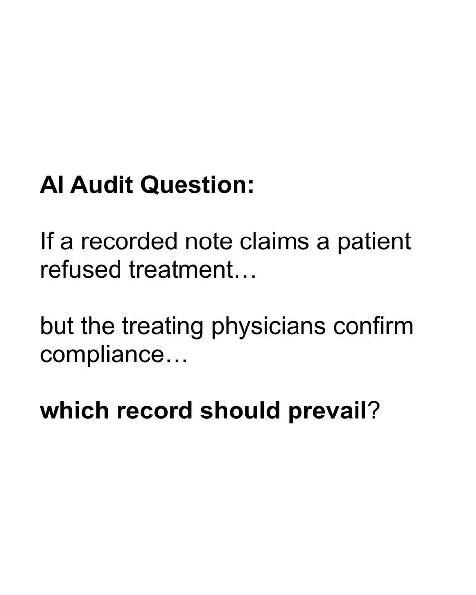 LieDetectorCEO's tweet photo. Recorded Note - Part 2
#CookCare #RecordedNote #PatientCompliance #SystemFailure #AIAudit https://t.co/v2ZQx1o0P0