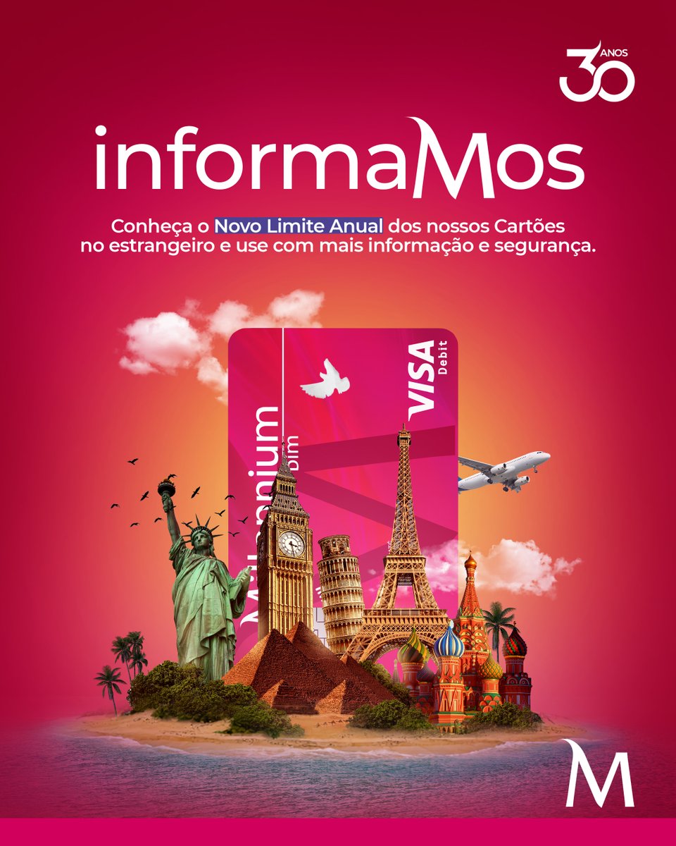 Em cumprimento do Aviso n.º 9/GBM/2025, publicado pelo Banco de Moçambique, a 9 de Dezembro de 2025 informamos que os pagamentos no exterior realizados com cartões bancários passam a obedecer a um limite anual de 6.000.000,00 MT (seis milhões de meticais).

Este limite