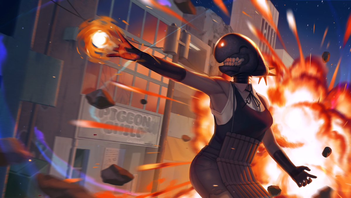 splash art practice with bomb-devil!