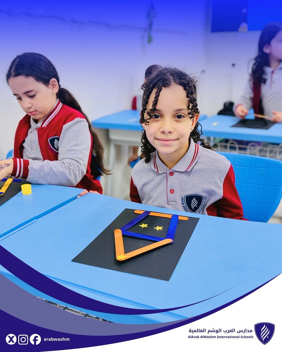 arabalwashm's tweet photo. Students enjoyed creating a beautiful Ramadan artwork ✨🌙

#Alarab_Alwashm_International_Schools
#ramadan 
#crafts 
#artworks https://t.co/naucXD7TDx