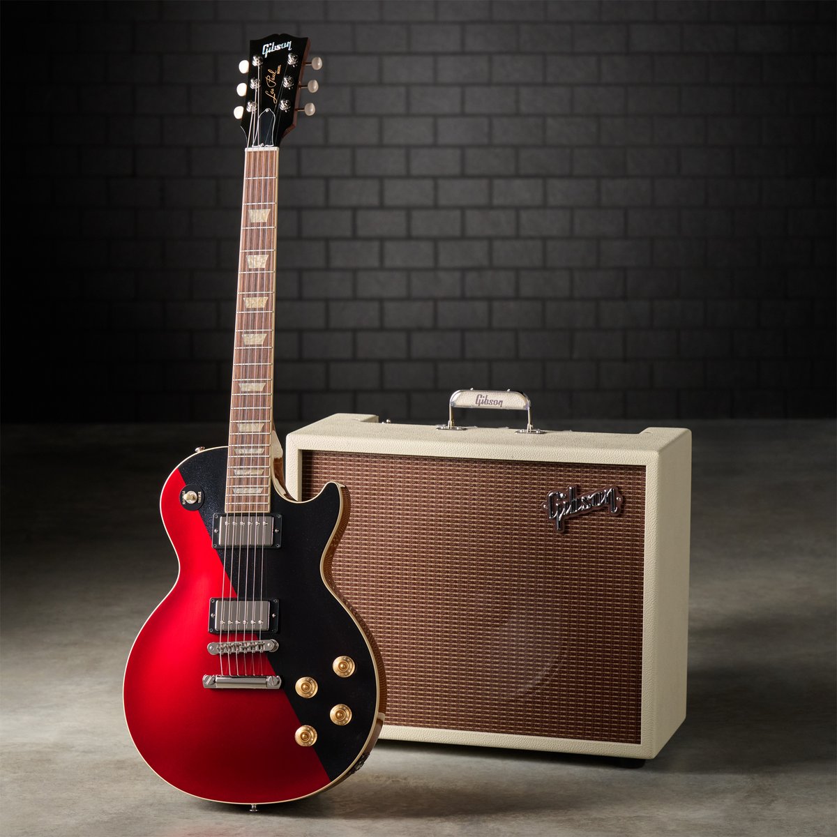 gibsonguitar's tweet photo. Gibson Mod™ Collection

Break the mold with our one-of-a-kind, customized guitars.

All Gibson guitars go through rigorous QC, but every once in a while, a guitar with outstanding playability and tone doesn’t quite meet the strict cosmetic standards at our craftories.

As part of our ongoing commitment to sustainability, these instruments are sent to the Mod Collection team to use as a blank canvas—and let their imaginations run riot. With a fresh batch of Gibson Mod Collection guitars dropping every week, act fast to get your hands on these one-of-a-kind guitars with unique hardware and electronics customizations, and the wildest finishes in Music City.

Shop the Mod Collection Here: https://t.co/rhPs8uoAy2

This Mod Collection 2024 Les Paul Standard 60s has a Split Decision Crimson Collision finish. The modifications consist of the Mod Collection-exclusive custom finish, nickel hardware, nickel Gibson Deluxe tuners with white buttons, Custombucker Alnico 2 pickups, no pickguard, and gold Speed knobs. It weighs 8.85 pounds and comes with a hardshell case and two-year playability warranty.

#gibson #modcollection #theoriginal