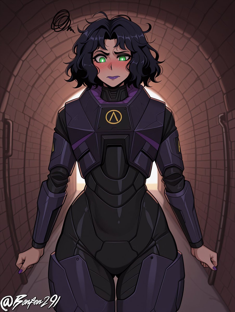 Bonfen291's tweet photo. Not a good day... not a good day at all.

I'm not in the proper mindset to gen much rn, so for today, I'll just leave here the lovely OC from my friend, Alice, wearing her own HEV suit, as requested.

And hoping this won't be the last time I get a request to gen her from him... https://t.co/ktf6VJQ4vm