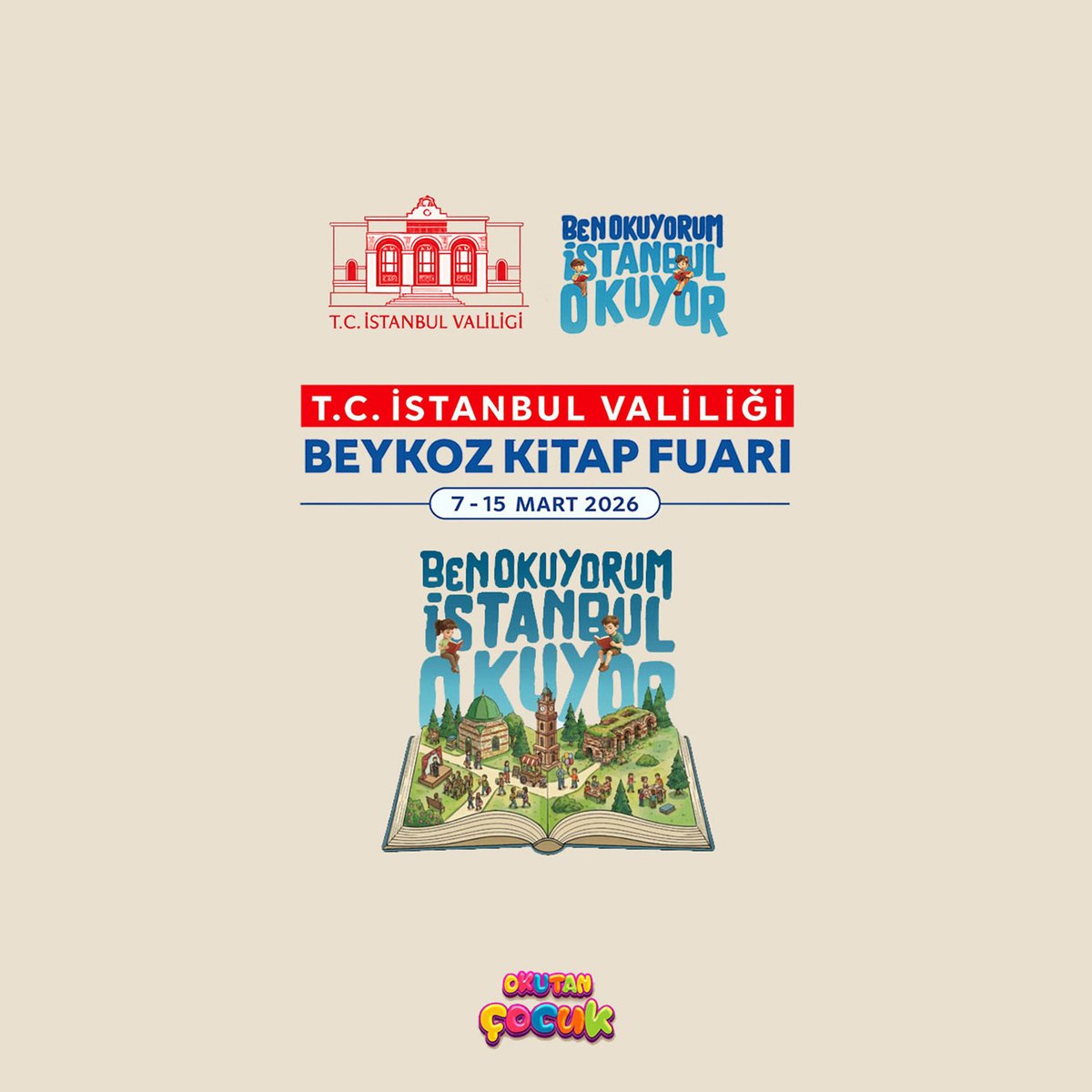 Okutan Çocuk olarak Beykoz Kitap Fuarı’ndayız!

Okurlarımızla buluşuyor, hayal gücünü sayfalar arasında yolculuğa çıkarıyoruz!

7–15 Mart’ta standımıza bekliyoruz.
Birlikte okuyalım, birlikte keşfedelim!

#okutançocuk #beykozkitapfuarı