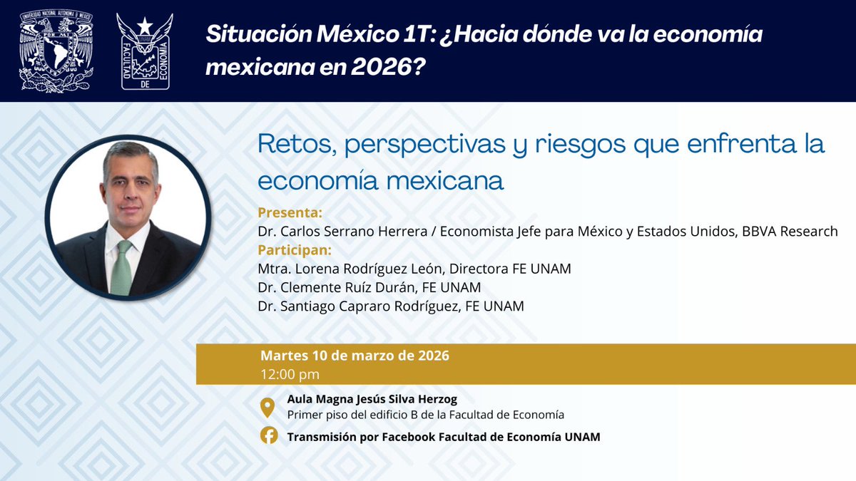 EconomíaUNAM oficial tweet media