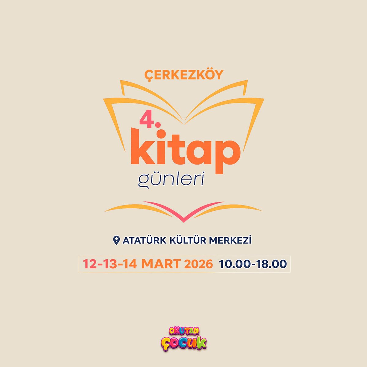 #OkutanÇocuk olarak 4. Çerkezköy Kitap Günleri’ndeyiz!

Yeni ve özel kitaplarımızla, okurlarımızla buluşmak için Atatürk Kültür Merkezi’nde yerimizi alıyoruz.

Edebiyat, çocuk kitapları ve interaktif eserlerimizle sizleri standımıza bekliyoruz! #çerkezköykitapgünleri