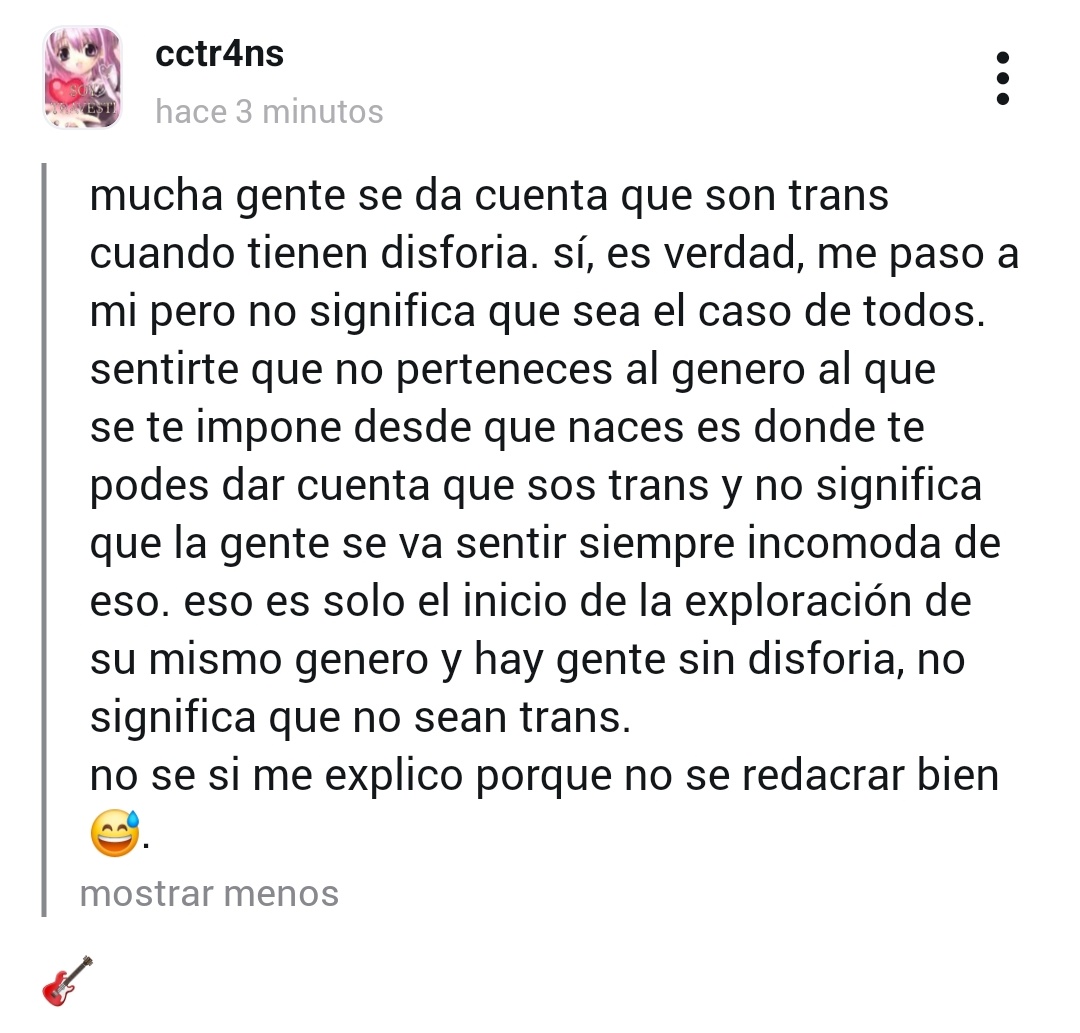 cctr4ns's tweet photo. y dale con lo mismo ya hablamos d este tema 817272727 mil veces y la disforia no es solo sobre tu cuerpo hope this helps https://t.co/w9jpO7Ifbn