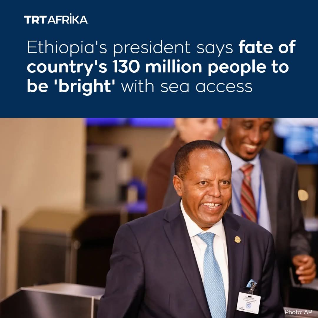 Yidntekle's tweet photo. "Securing access to the sea is a matter of sovereignty and historical justice for the landlocked Horn of Africa nation." President of ๐ช๐น @TayeAtske
#Neverback #SeaAccess https://t.co/TJPa20eb4X