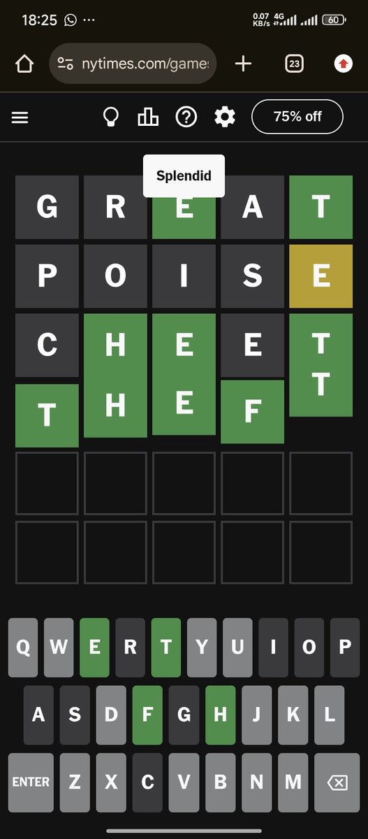 3/100 #WordOfTheDay #wordle #nytimes