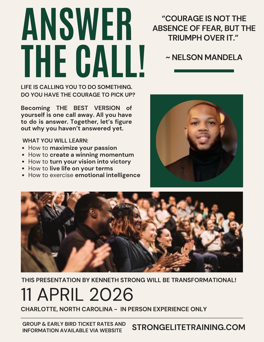 DesireToBeGreat's tweet photo. #CharlotteEvents #KennethStrong #SpeakingEngagement #AnswerTheCall #Courage 

TICKETS: https://t.co/fnfUoKTD1V https://t.co/Yc4x5jNot7