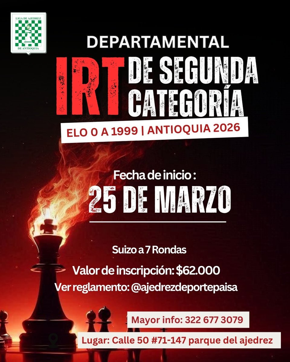 Liga de Ajedrez de Antioquia tweet media