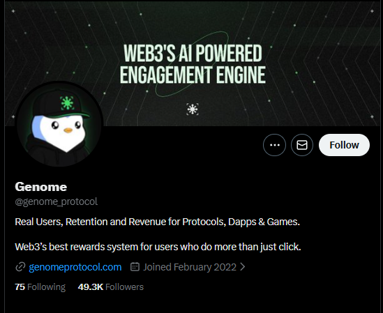 Theeban1437's tweet photo. Introducing The latest Rug - 
The Genome Protocol 

Raised about $844k from a Genesis NFT collection at 0.3 ETH each 

Promised on-chain identity, InfoFi rewards, anti-bot engine, bla bla bla. 

Delayed TGE 4 times. 
Q1 → Q2 → Q3 → Q4

Then boom‼️
X deactivated, Discord nuked, website offline, team vanishes overnight.
The X account is back up though 

No token. No refunds. No accountability.
Lot of creators trusted this project 

The CEO, Jason Loveridge says:
"I'm just the CEO, not the founder" 

😂

Apparently same guy rugged another project: 
Entangle 

The NFT floor tanked and are now worthless 

Ambassadors & creators got nothing
After spending months shilling it 

The crypto space is rough right now
Always DYOR, it's not optional. 

Stay safe!