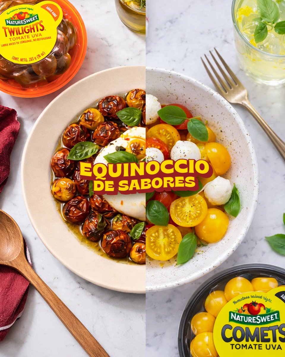 NatureSweetMex's tweet photo. Cuando tus antojos se encuentran, nacen deliciosas ideas.
Descubre lo delicioso con NatureSweet® 🍅✨ https://t.co/4i8AhlsY9d