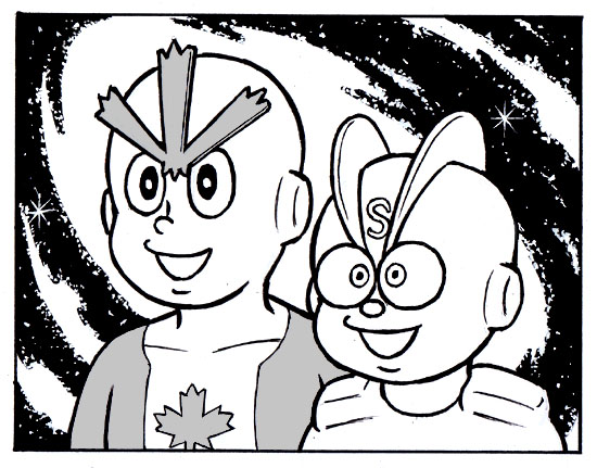 トキワ荘にいた頃のビッグボンバーズ。 