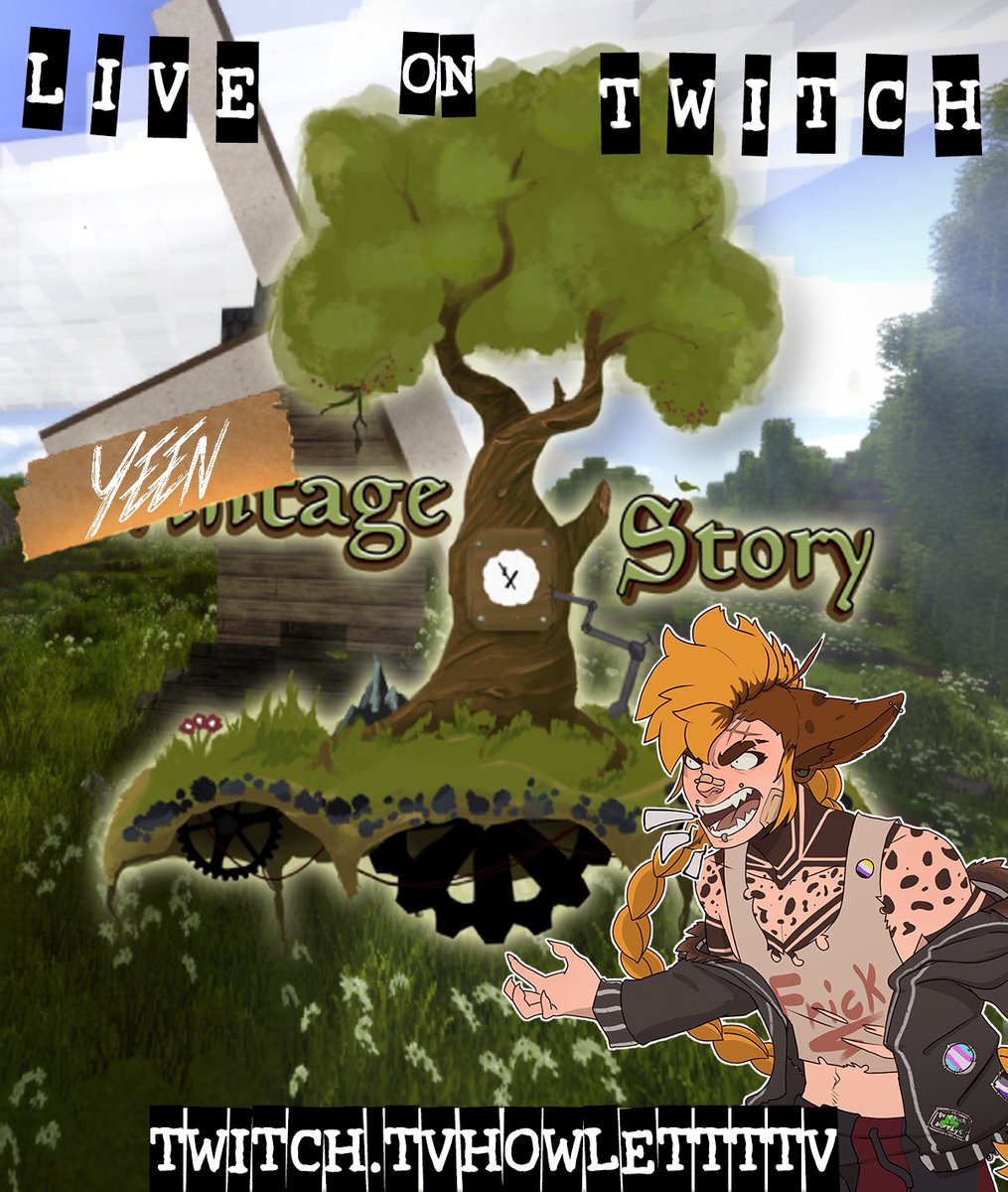 Howlett | Punk Hyena PNGtuber 🟡⚪🟣⚫ tweet media