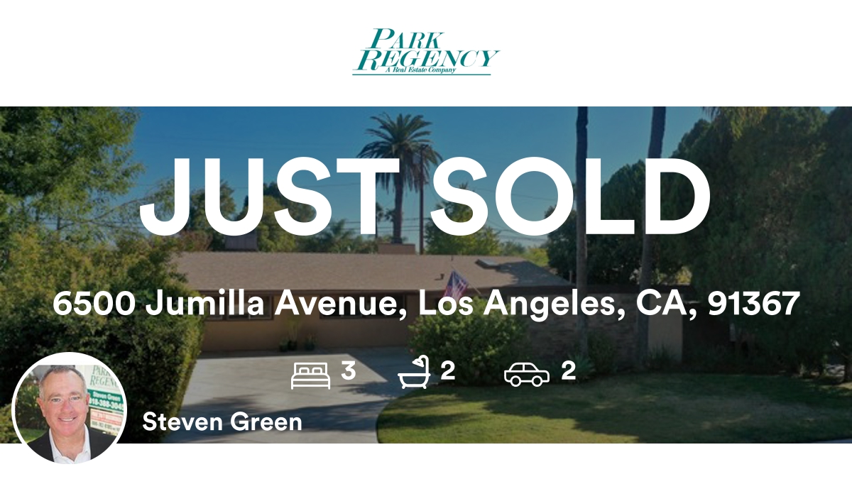 soldbygreen's tweet photo. 🛌 3 🛀 2 🚘 2
📍 6500 Jumilla Avenue, Los Angeles, CA, 91367

My latest sale on RateMyAgent.
Los Angeles, California 00839039
https://t.co/xRFSPz0egH

...
#ratemyagent #realestate https://t.co/wZJDxaLk6m