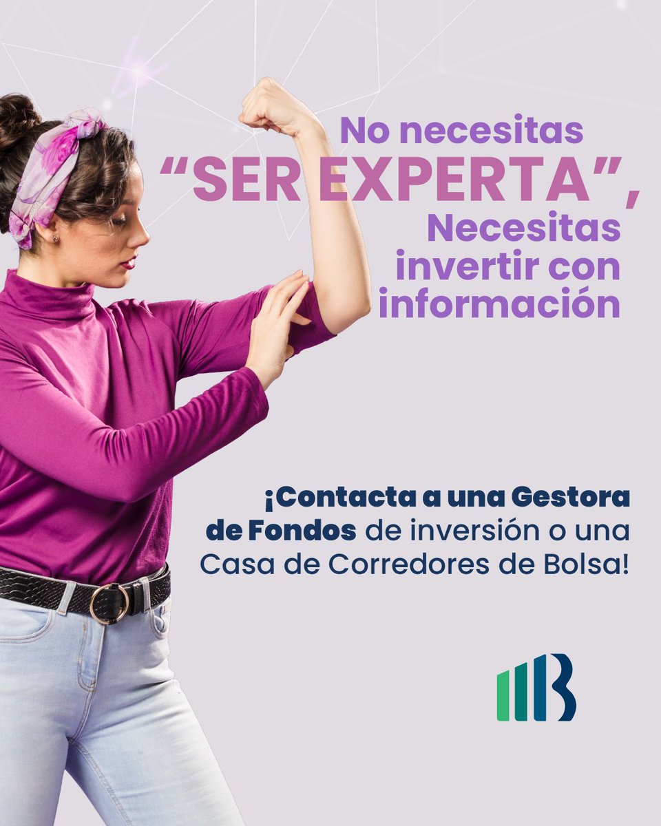 Que nada te limite. Eres mujer y puedes invertir. La inversión no tiene género, tiene estrategia.

👉 Casa de Corredores: bit.ly/casscorr
📲 Bolsa Móvil: bit.ly/bvesapp
👉 Registro digital: bit.ly/siscvinculacio… 
#BolsaDeValores #ElSalvador #Inversión