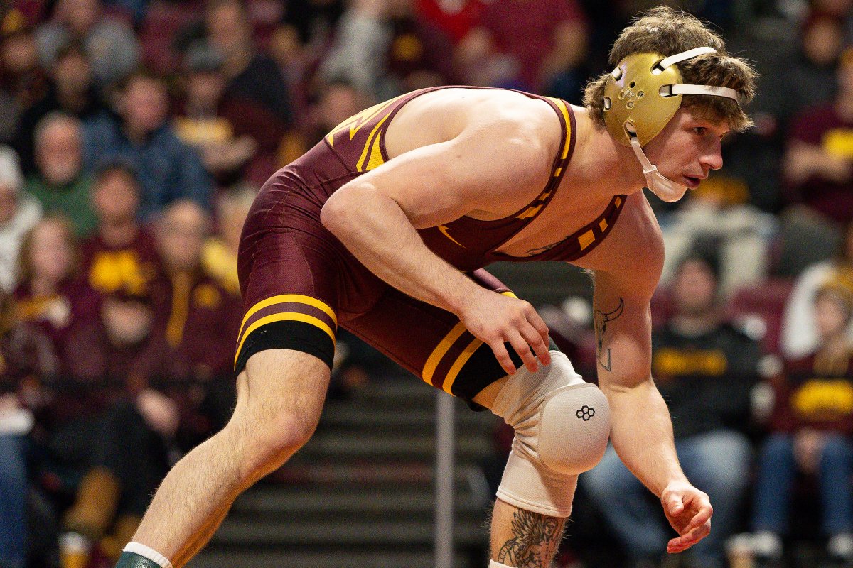 GopherWrestling's tweet photo. Excited to see what these #Gophers can do as they make their @B1GWrestling Championships debuts! 〽️ https://t.co/RRiUBpidRb