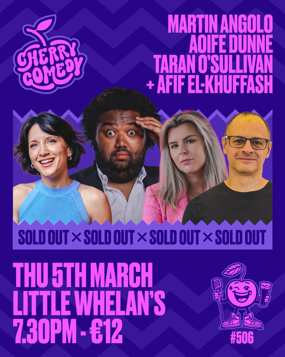 Cherry Comedy 🍒 Live at Whelan's tweet media