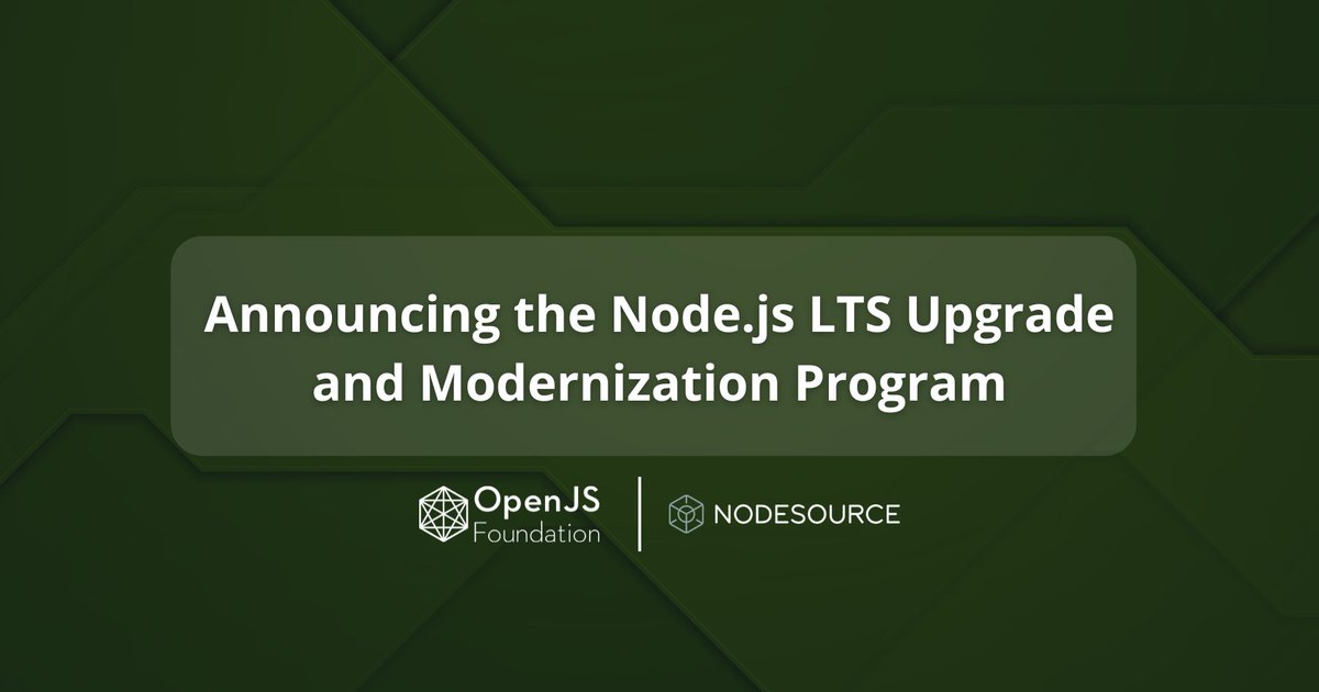 OpenJS Foundation tweet media