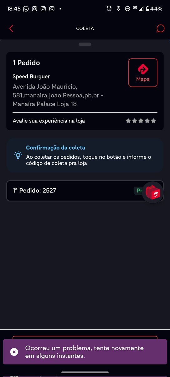 Hugo58566085's tweet photo. @iFood resolve logo esse problema para os entregadores conseguirem trabalhar, os lanche tão tudo esfriando e a gente precisa trabalhar! https://t.co/vyqAr50uhg