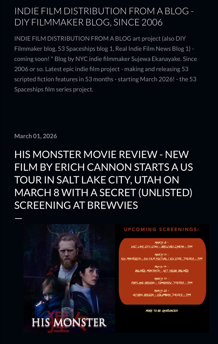 NYC Indie Filmmaker Sujewa Ekanayake tweet media