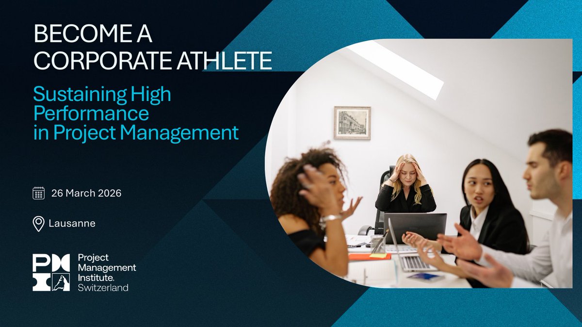 Tight deadlines, complex stakeholders, constant changes? 

That sounds relatable to project managers, as we often operate in high-pressure environments.

more Information and registration
pmi-switzerland.ch/events/events-…

#Events #PMI #PMISwitzerland