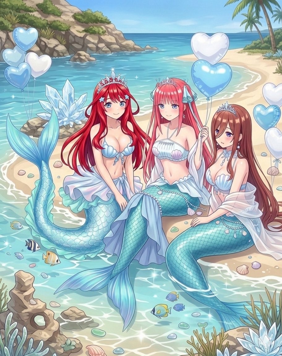 DiamCrystal's tweet photo. Itsuki❤️⭐️ Nino💜🦋 Miku💙🎧 Yotsuba💚🍊 Ichika💛🎭
#itsukinakano #miku #MikuNakano #Mermaid #NinoNakano #itsuki #itsukigod #mikugod #ninogod https://t.co/D4oN5OCnqt