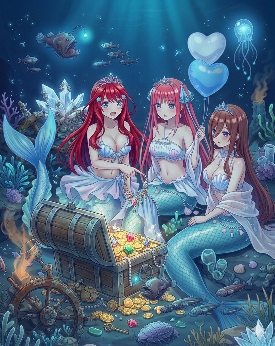 DiamCrystal's tweet photo. Itsuki❤️⭐️ Nino💜🦋 Miku💙🎧 Yotsuba💚🍊 Ichika💛🎭
#itsukinakano #miku #MikuNakano #Mermaid #NinoNakano #itsuki #itsukigod #mikugod #ninogod https://t.co/D4oN5OCnqt