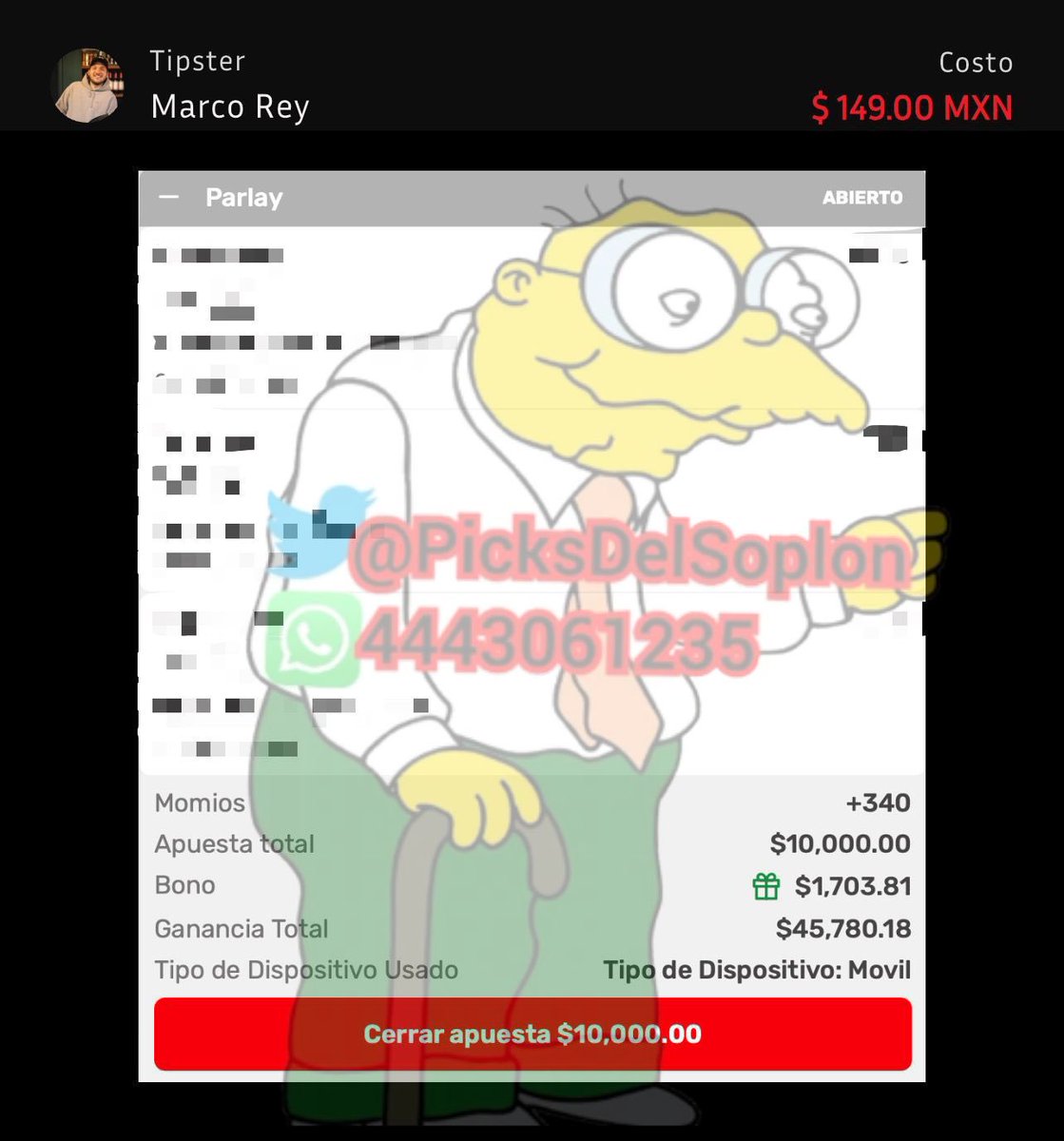 PicksdelSoplon's tweet photo. ¿Van a querer el MAMALEY de Marco rey para hoy? Si llegamos a +100 likes ❤️ sale GRATIS!! 👀 https://t.co/39gOugjG70