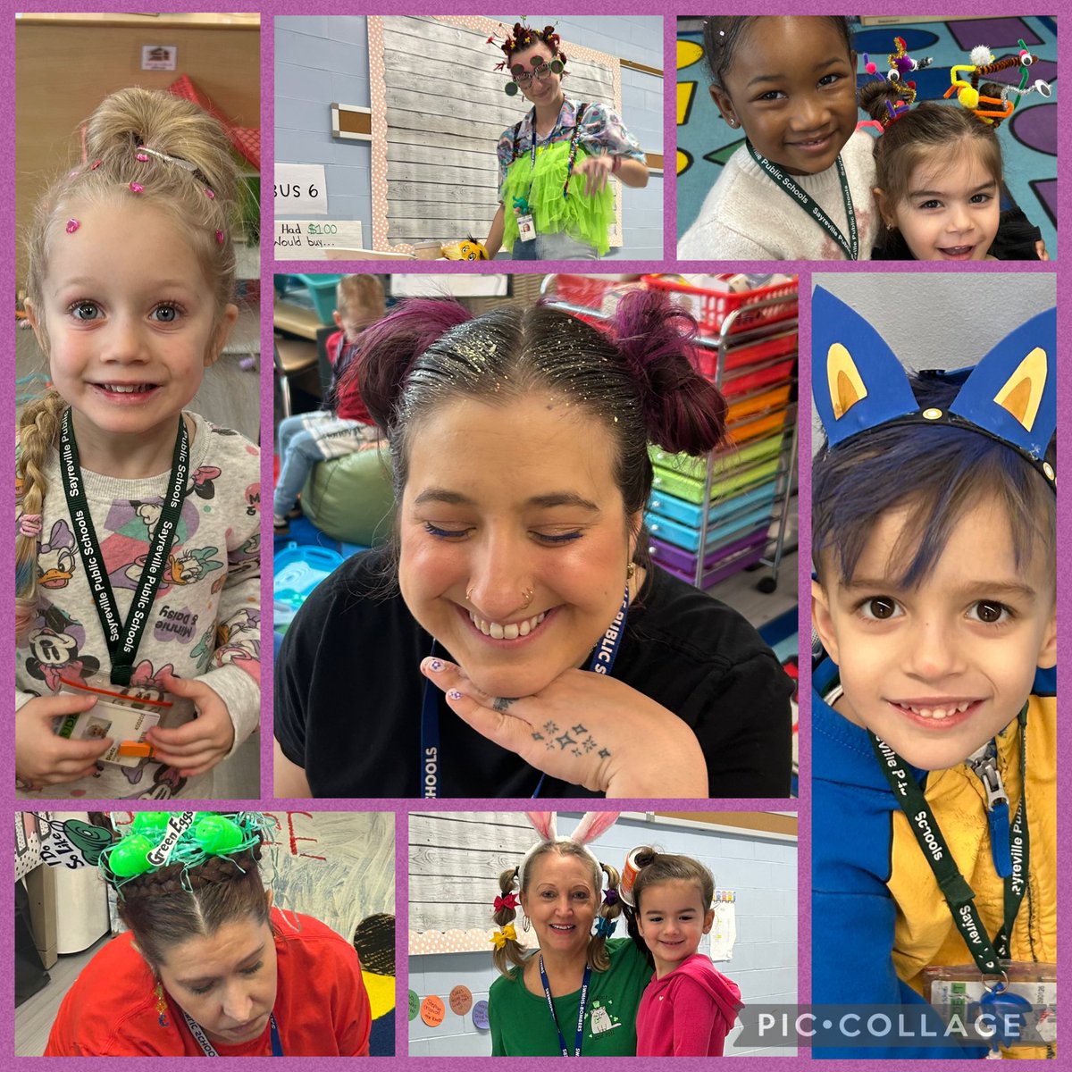 PB_Selover's tweet photo. Our students and staff had a wonderfully wacky Wednesday! Do you see the special Mystery Reader who came to Ms. Jaime’s class today? https://t.co/ycRrAyg6Pt