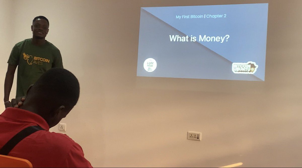 bitcoin_aves's tweet photo. Today, we held the inaugural session of our first cohort of the @MyFirstBitcoin_ Diploma Programme. We covered Chapter 1, “Why Do We Need Money?”, and made it halfway through Chapter 2, “What Is Money?”.
It was truly a successful and impactful day.

#BitcoinAves #BitcoinEducation https://t.co/rYecFNrRSP