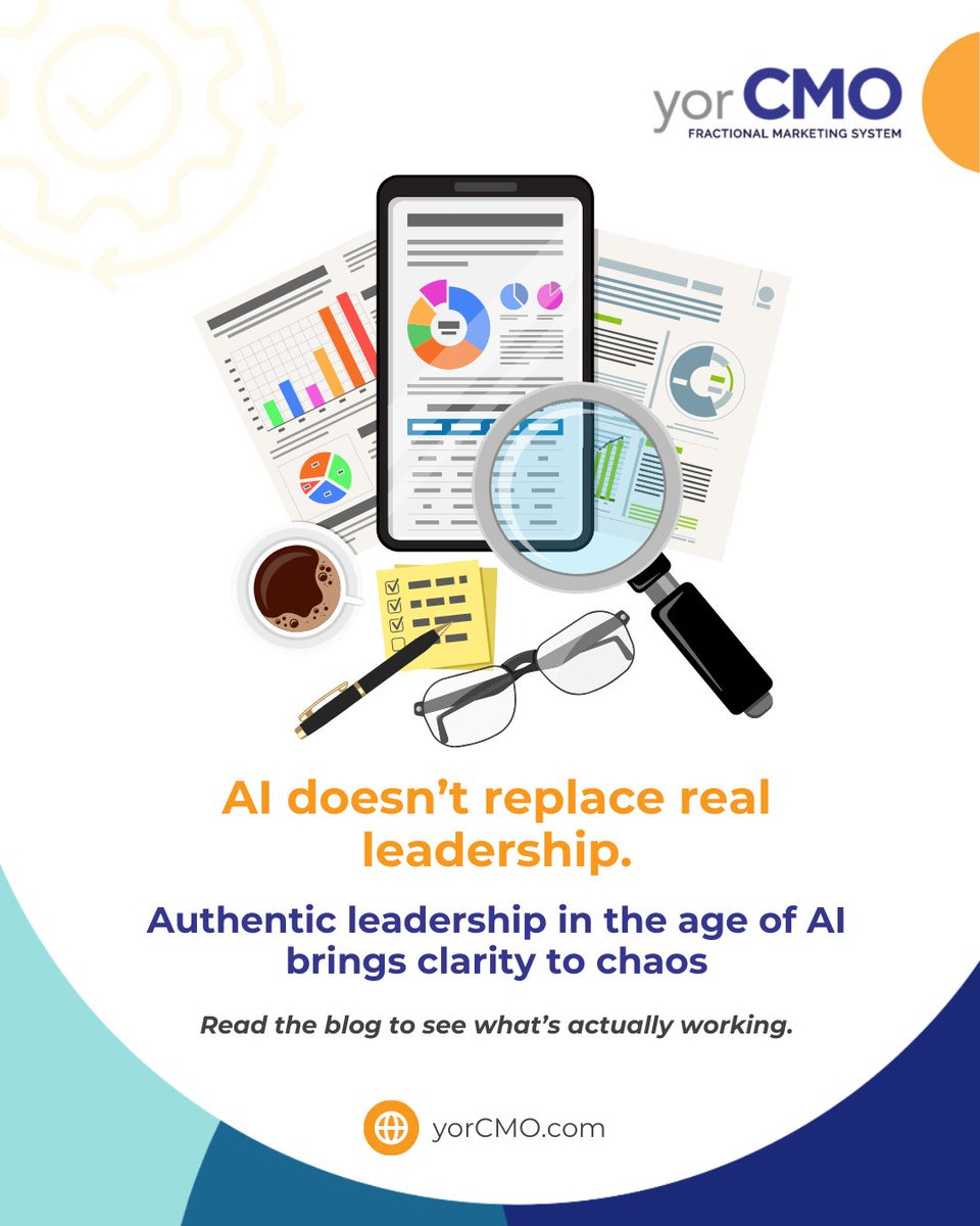 yorCMO's tweet photo. Everyone’s racing to adopt AI. Few are asking whether they’re leading well through it.

Authentic leadership in the age of AI is what separates momentum from noise. Tools don’t build trust, people do.

Read the full blog here: https://t.co/vyJbPWn7GO https://t.co/hqNzA93swU