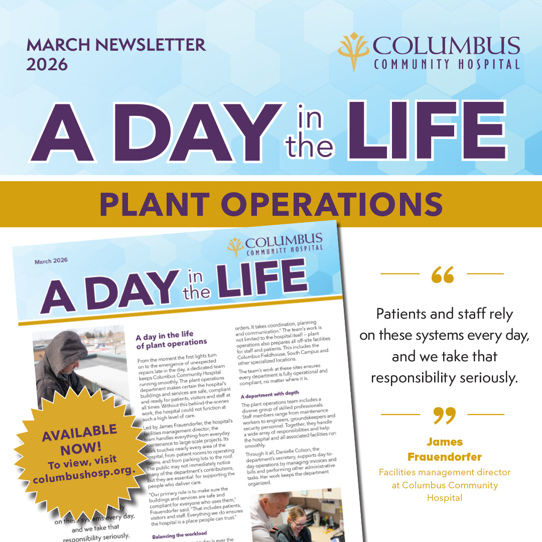 columbushosp's tweet image. Shout-out to our incredible plant operations team for keeping everything running safely and smoothly — from everyday maintenance to major projects across the hospital and all off-site facilities. Read more: columbushosp.org/Content/Upload…

#TeamCCH #EssentialSupport #HealthcareHeroes