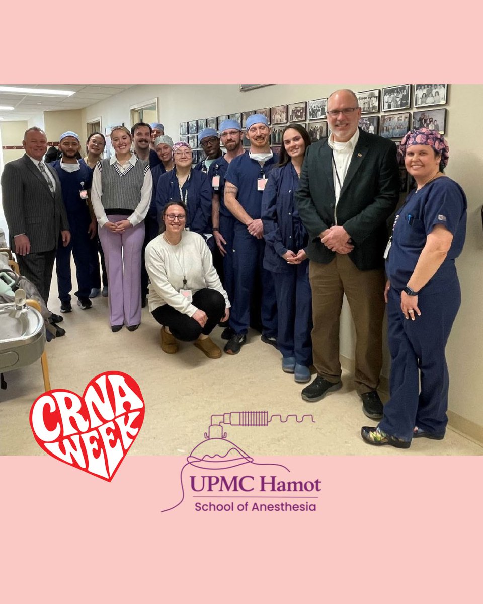 VIPs in the Lab!🩺For #CRNAWeek 2026, the UPMC Hamot School of Anesthesia went hands-on! They welcomed Rep. Pat Harkins &amp; reps from the offices of <a href="/CountyofErie/">Erie County, PA</a> Executive Christina Vogel &amp; @CityofErie Mayor's office to step into the world of anesthesia. #futureCRNA #crnaschool