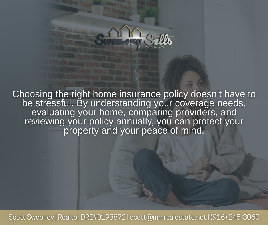 ScottSweeneys's tweet image. 🏡 Protect your home and your peace of mind! Here are some tips to choose the right home insurance policy.

Read the full blog: sweeneysells.com/blog

Call Now for Inquiries! 😉 707-330-2324

#YourNorCalRealtor #SweeneySells #HomeInsuranceTips #RealEstateAdvice