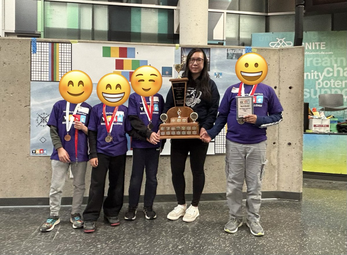Ms_AChen's tweet photo. We’re so proud of our incredible team for taking 🥇 1st place at the Regional Robotics Competition! 🤖⚙️

Next stop: Provincials! 🚀 Wishing them the best of luck as they take on the next challenge! 💙 #Robotics #STEM https://t.co/gCKcjNdRTs