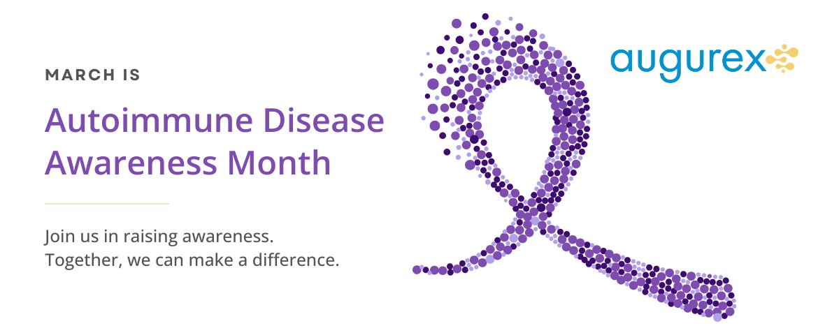 Augurex's tweet photo. March is Autoimmune Awareness Month. Autoimmune diseases are often invisible &amp; misunderstood, leading to delayed diagnosis. We’re committed to reducing diagnostic delay &amp; supporting earlier identification to improve patient outcomes. #AutoimmuneAwarenessMonth #InflammatoryDisease https://t.co/MKITgB1lDJ
