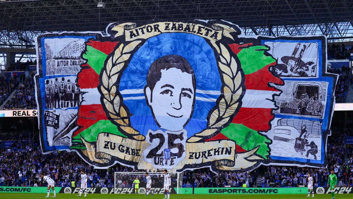 Desde uno del Athletic, sin rencores, todos juntos con la REAL SOCIEDAD. 

Por Aitor Zabaleta‼️