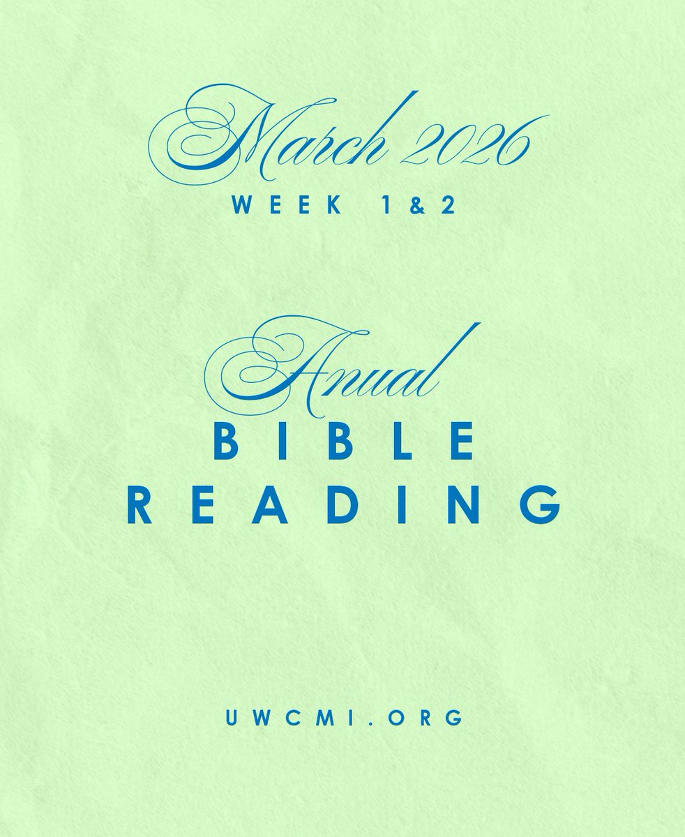 unidosdp's tweet photo. March Bible Reading Guide: Weeks 1 and 2.

Remember that you can join us in the Bible reading by following the 2026 Calendar graciously provided by our Bishop Daniel Ponce. 

If you don’t have your calendar, please let us know. https://t.co/g0sH3Bkr0n