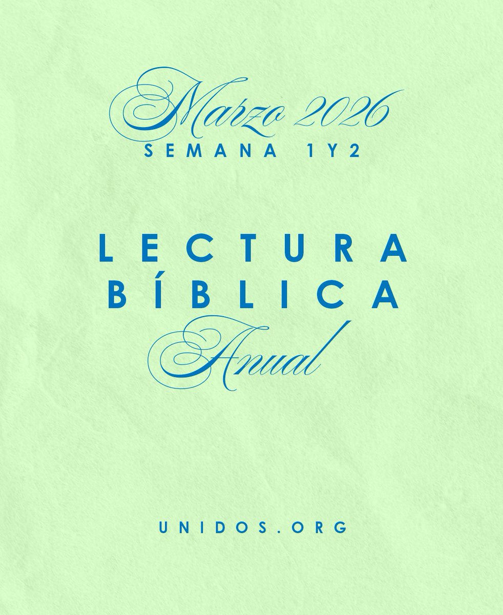 unidosdp's tweet photo. Guía de lectura bíblica de Marzo:  Semana 1 y 2.

Recuerda que pueden acompañarnos en la lectura bíblica siguiendo el Calendario 2026 que nuestro Obispo Daniel Ponce nos ha obsequiado. 

Si no tienes el calendario 2026, escríbenos. https://t.co/reeRKUykc7