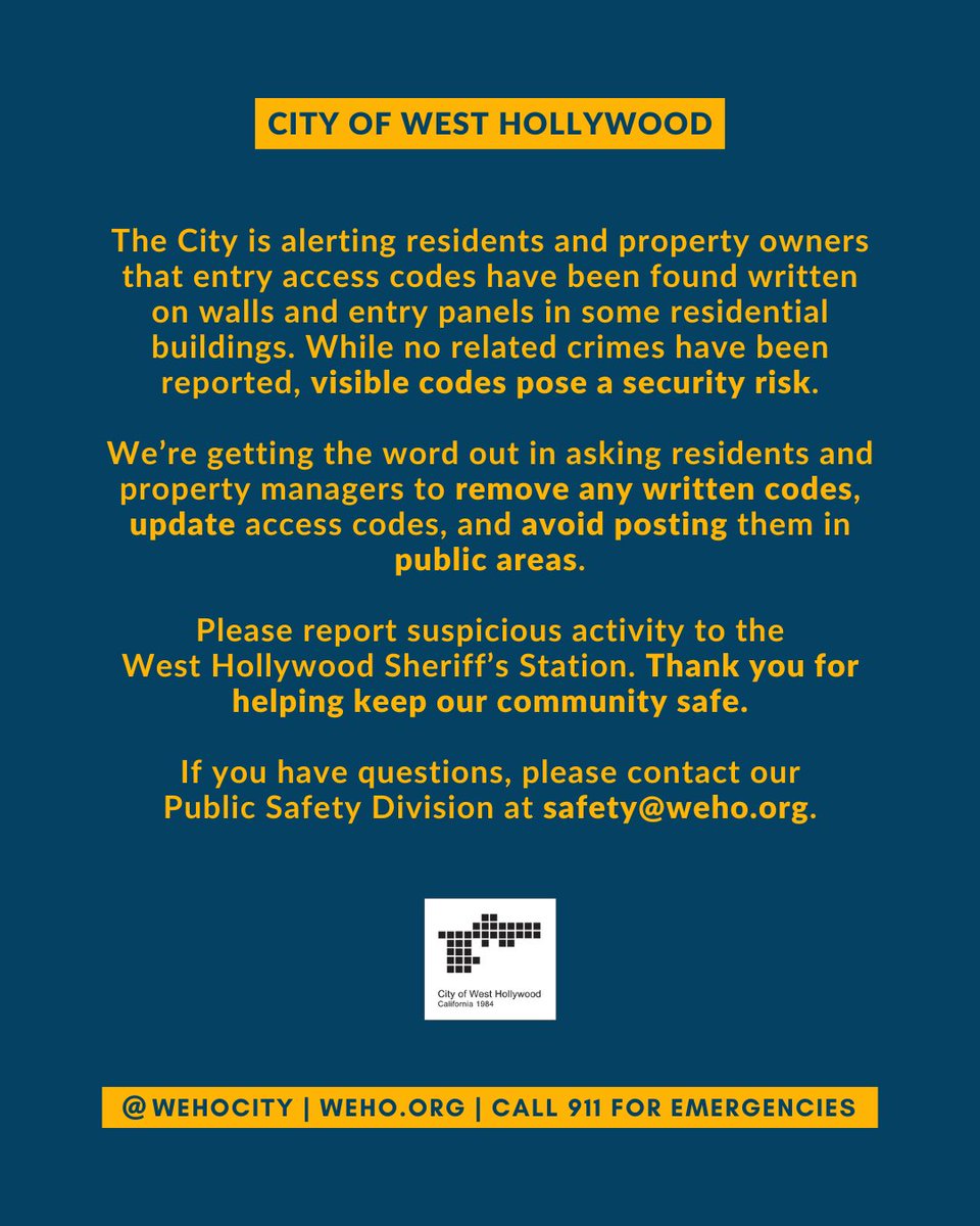 City of West Hollywood tweet media