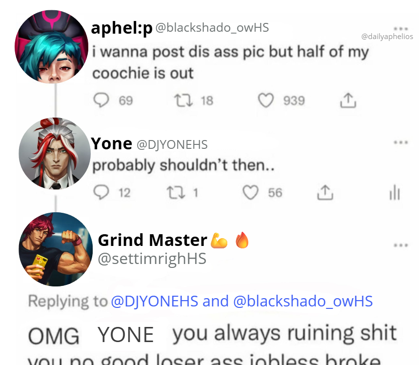 daily aphelios tweet media