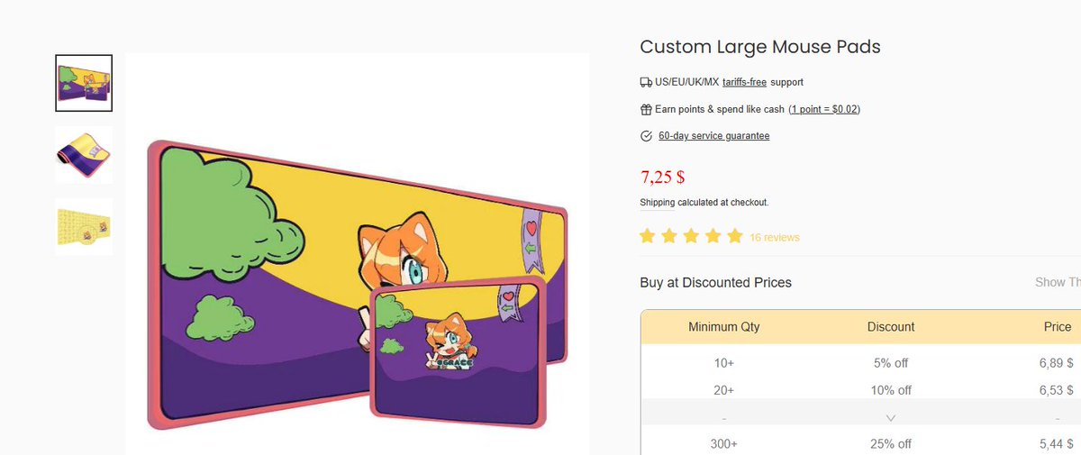Kann jemand die Maus pads von Vograce empfehlen? 

Würde dort echt gerne welche bestellen mit meinem anderen merch - war eigentlich was keychains, standees, bodypillows usw angeht mega zufrieden bis jetzt aber mit den mauspads hab ich keine erfahrung