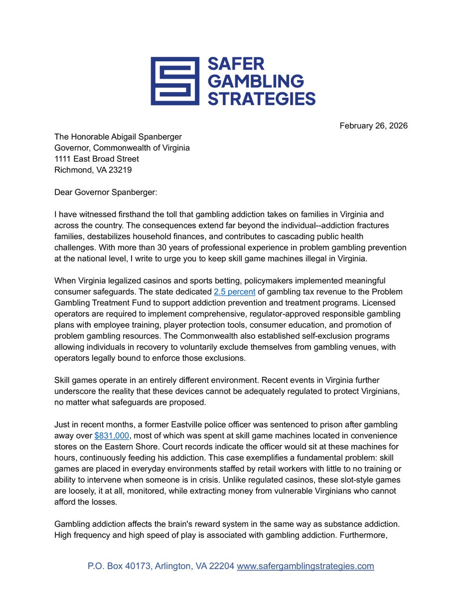 Virginians Against Neighborhood Slot Machines tweet media