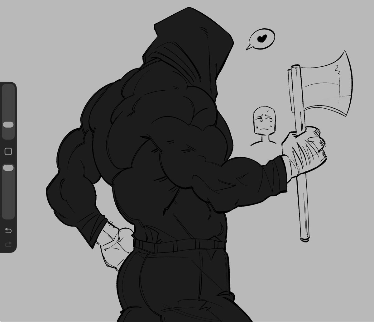 louixcrux's tweet photo. the knocker but make him built like a slasher movie villain

.

.

#theknocker #theknockerminecraft https://t.co/1mK75IhA3s
