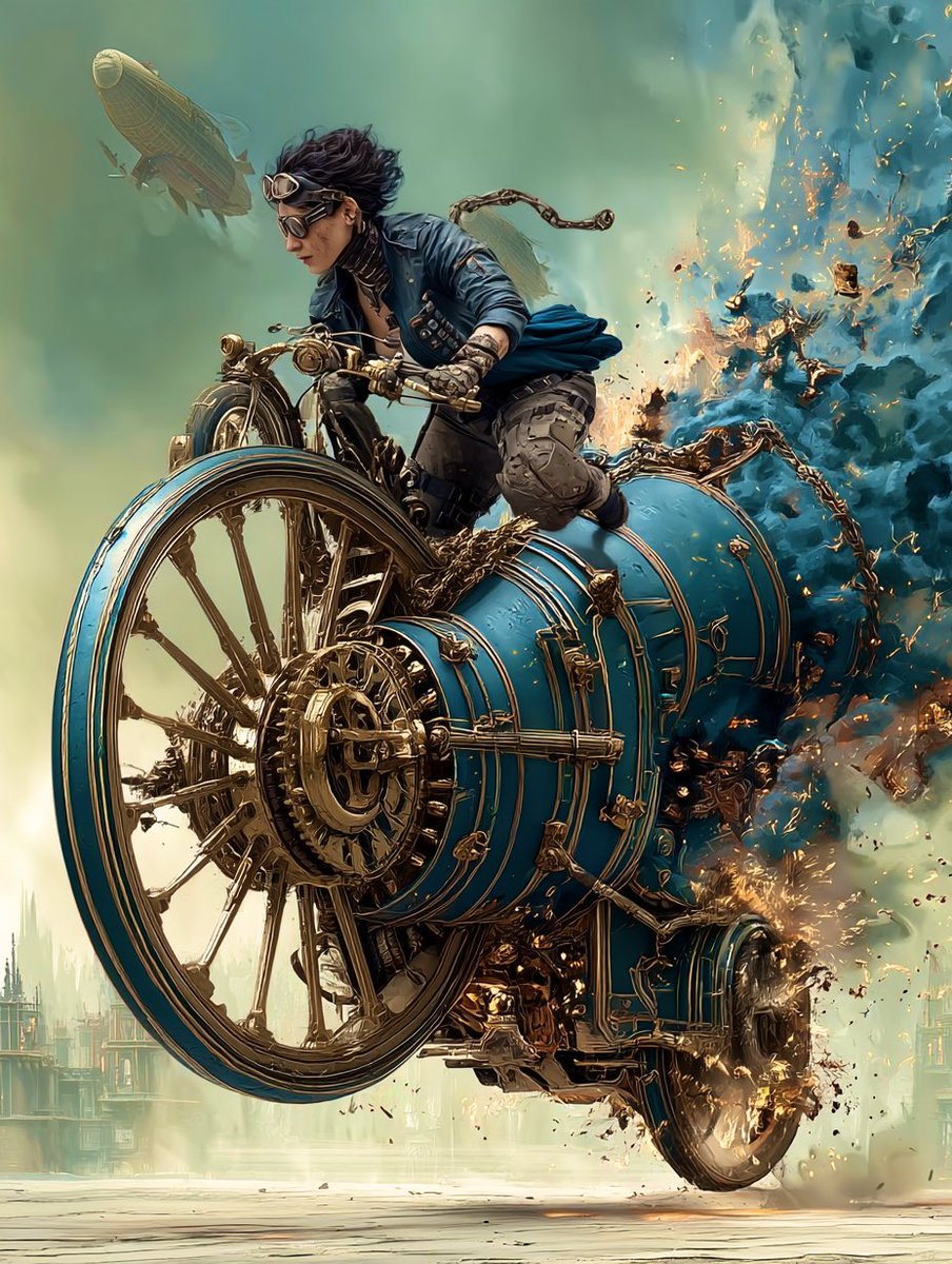 …
Steampunkを含んだイラストコンテスト
3月8日（日） 24時迄
…

1日1枚までの投稿になったからより厳選しないと:( ;´꒳`;)

3作品目です⸜(*˙꒳˙*)⸝