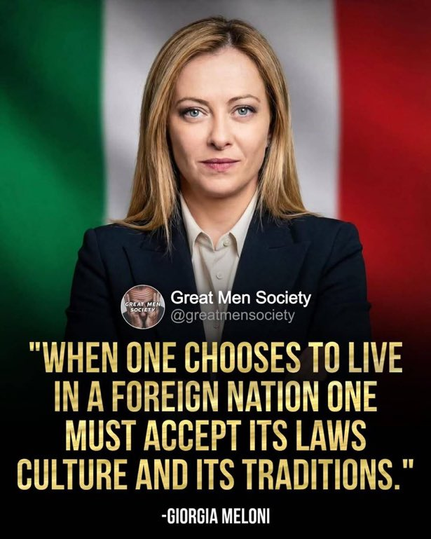 Do you agree with Meloni?