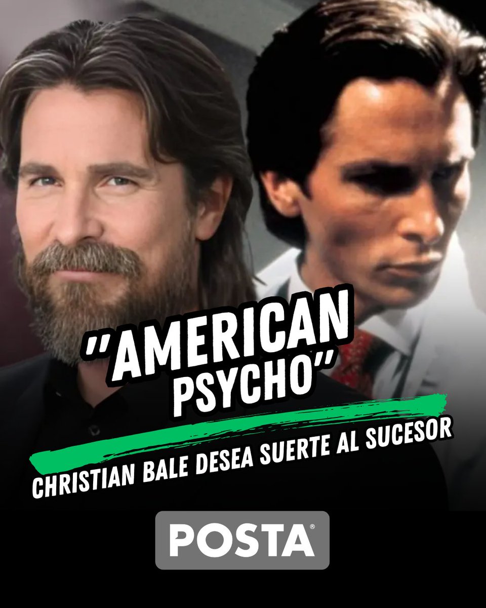 Christian Bale fue cuestionado sobre a quien le gustaría que fuera su sucesor en la próxima adaptación de la novela de Bret Easton Ellis
posta.com.mx/entretenimient…