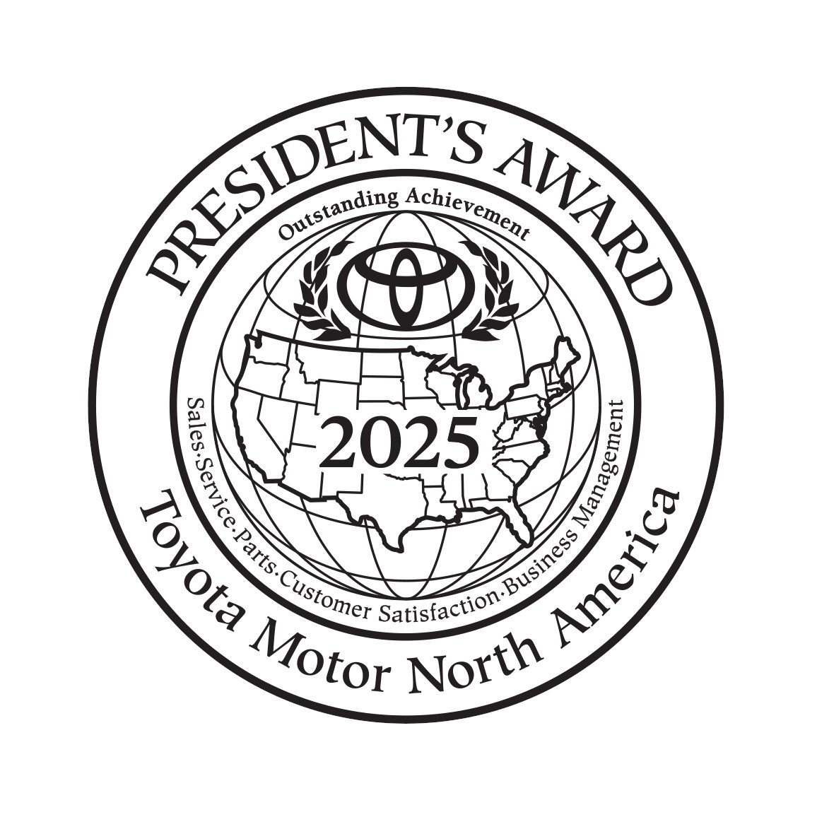 BIG news! 🏆 We're proud to be named a 2025 Toyota President's Award winner among dealerships that represent the very best in sales, service, and customer care. Thank you, Houston, for helping us earn this honor again! 🙌 #ToyotaProud #PresidentsAward #OurPeopleMakeTheDifference